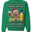 Arriba Abajo Al Centro Pa'Dentro Cheers to Health Salud Ugly Christmas Sweater Crewneck Sweatshirt