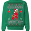 Merry Chrithmith Kith My Ath, Funny Butt Dancing, Viral Kiss My Ass Boxing Fight Meme, Men Women Ugly Christmas Sweater Crewneck Sweatshirt