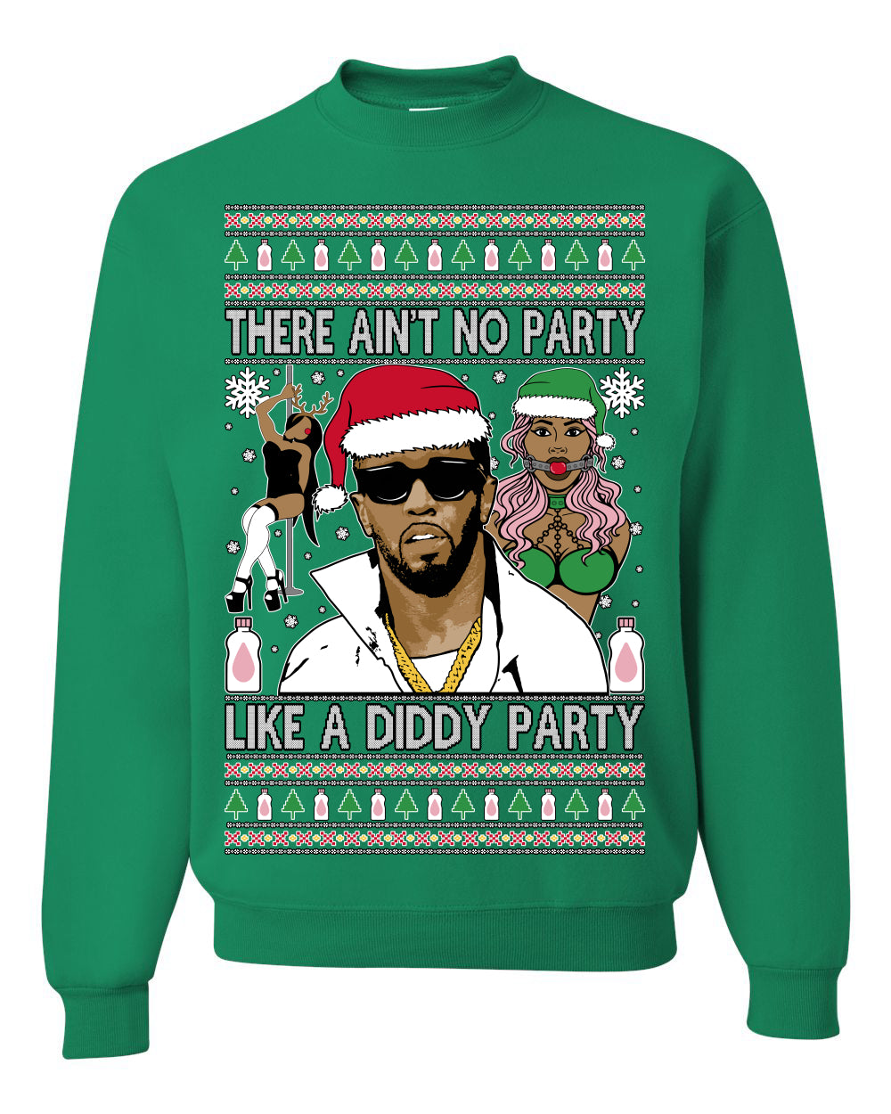 There Ain't No Party Like a Diddy Party Viral Music Meme Ugly Christmas Sweater