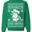 Peanut Loved Christmas RIP Funny Viral Squirrel Meme Ugly Christmas Sweater Crewneck Sweatshirt