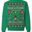 Nakatomi Corporation Christmas Party 1988 Plaza Logo, Classic Die Hard McClane 80s Xmas Movie Quote Ugly Christmas Sweater Crewneck Sweatshirt