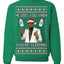 He Sees You When You're Sleeping, Funny Santa P Diddy Diddler Funny Party Viral Music Baby Oil Meme Ugly Christmas Sweater Crewneck Sweatshirt
