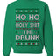 Ho Ho I'm Drunk, Funny Humor Christmas Unisex Sweater, Ugly Christmas Crewneck Sweatshirts