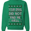 Your Email Did Not Find Me Well, Funny Office Humor Christmas Unisex Sweater, Ugly Christmas Crewneck Sweatshirts