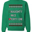 Naughty Nice 41, Simple List, Ugly Christmas Unisex Sweater, Funny Meme, Crewneck Sweatshirts