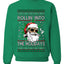 Rollin' Into The Holidays Christmas Sweater, Ugly Christmas Unisex Sweater, Crewneck Sweatshirts