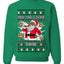 Milk And Cookie Time Christmas Sweater, Unisex Ugly Christmas Crewneck Sweatshirts
