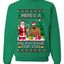 Here's A Big Package For You Santa Christmas Sweater, Unisex Ugly Christmas Crewneck Sweatshirts