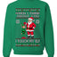 When I Think About You I Touch My Elf, Unisex Ugly Christmas Sweater, Crewneck Sweatshirts
