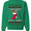 Hefty And Hung Christmas Sweater, Funny Unisex Ugly Christmas Crewneck Sweatshirts