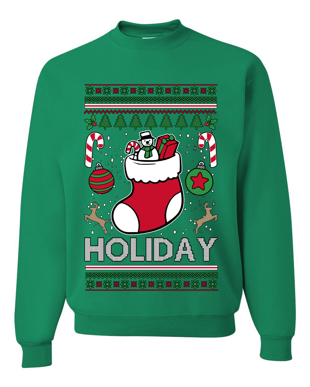 Holiday, Unisex Ugly Christmas Sweater, Crewneck Sweatshirts