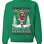 Hold My Package, Funny Unisex Ugly Christmas Crewneck Sweatshirts