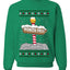 North Pole, Unisex Ugly Christmas Sweater Crewneck Sweatshirts