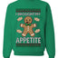 I Brought My Appetitie, Unisex Ugly Christmas Crewneck Sweatshirts