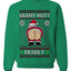 Silent Butt Deadly Farting Santa, Unisex Ugly Christmas Sweater, Crewneck Sweatshirts