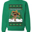 Feliz Navidad Dancing Gingerbread Man, Unisex Ugly Christmas Sweater, Crewneck Sweatshirts