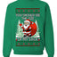 You Should See The Size Of My Sack Naughty Santa, Unisex Ugly Christmas Sweater Crewneck Sweatshirts