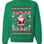 Sugar Daddy Santa, Unisex Ugly Christmas Sweater Crewneck Sweatshirts