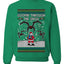 Goopin' Through The Snow Gamer Santa, Unisex Ugly Christmas Sweater Crewneck Sweatshirts