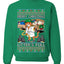 Litters Full Cat, Unisex Ugly Christmas Sweater Crewneck Sweatshirts