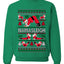 Namasleigh, Namaste Yoga Santa Claus, Unisex Ugly Christmas Sweater Crewneck Sweatshirts