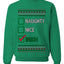 Naughty Nice, Irish, Irish Christmas, Unisex Ugly Christmas Sweater, Crewneck Sweatshirts