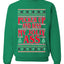 Pucker Up And Kiss My Jolly Ass, Unisex Ugly Christmas Sweater, Crewneck Sweatshirts