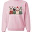 Meowy Catmas, Christmas Cat Lover Design, Unisex Christmas Sweater, Crewneck Sweatshirts