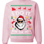 I Do It for the Hos Funny Santa Claus Ugly Christmas Sweater Crewneck Sweatshirt