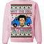 Why the Hell are You Dressed Like a Chicken? Funny Movie Ugly Christmas Sweater Crewneck Sweatshirt