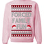 Forced Family Fun, Xmas Holiday Funny Ugly Christmas Sweater Crewneck Sweatshirt