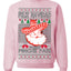 Feliz Navidad Puro Pinche Pari Funny Spanish Song Ugly Christmas Sweater Crewneck Sweatshirt