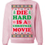 Die Hard is a Christmas Movie Classic McClane Nakatomi Ugly Christmas Sweater Crewneck Sweatshirt