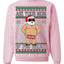 Ask Your Mom If I'm Real Funny, Funny Dirty Inappropriate Censored Santa Claus Ugly Christmas Sweater Crewneck Sweatshirt
