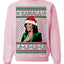 Kamala La La Funny Santa Hat Classic Xmas Song Carol Ugly Christmas Sweater Crewneck Sweatshirt