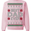 Best Dad Ever Classic Winter Holidays Ugly Christmas Sweater Crewneck Sweatshirt