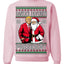 Santa's Favorite President Red Suit Trump Ugly Christmas Sweater Crewneck Sweatshirt