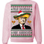 Feliz Navidad Mi Amigos Funny President Ugly Christmas Sweater Crewneck Sweatshirt