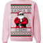 Santa Is Him Funny Gen Z Viral Meme Shades Slang Ugly Christmas Sweater Crewneck Sweatshirt