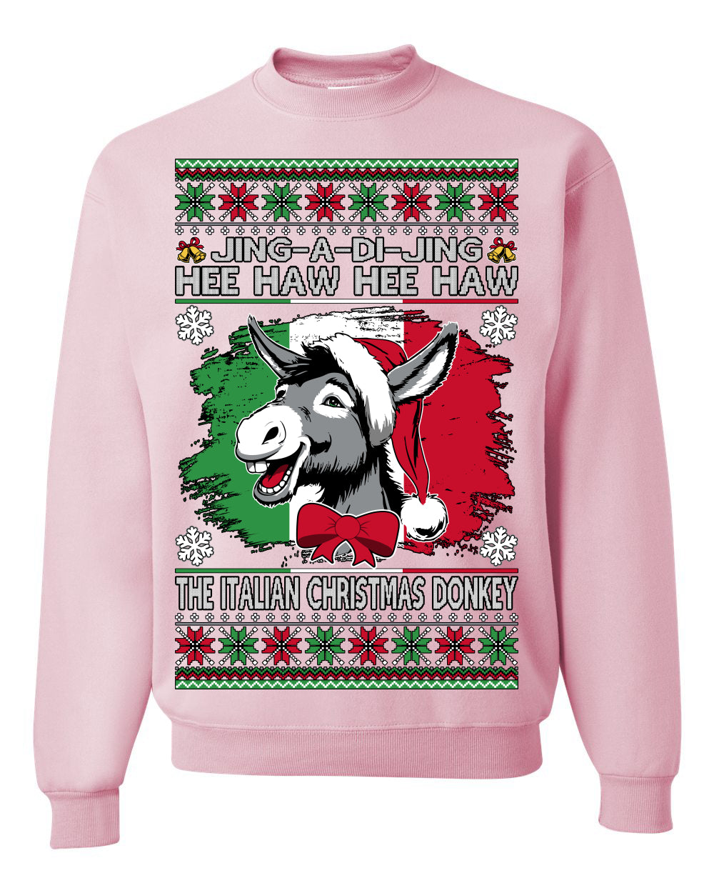 Jing a Di Jing Dominick the Italian Christmas Donkey Ugly Christmas Sweater