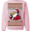 Everybody Knows the Rules Funny Santa Claus Pizza Score Ugly Christmas Sweater