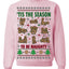Tis' The Season To Be Naughty Unisex Ugly Crewneck Sweatshirt Crewneck Sweatshirt