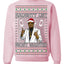 Naughty List Most Wanted, Funny Santa P Diddy Diddler Funny Party Viral Music Baby Oil Meme Ugly Christmas Sweater Crewneck Sweatshirt