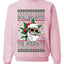Rollin' Into The Holidays Christmas Sweater, Ugly Christmas Unisex Sweater, Crewneck Sweatshirts