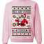 Milk And Cookie Time Christmas Sweater, Unisex Ugly Christmas Crewneck Sweatshirts