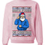 Santa Stands On Christmas, Unisex Ugly Christmas Sweater, Crewneck Sweatshirts