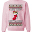 Hefty And Hung Christmas Sweater, Funny Unisex Ugly Christmas Crewneck Sweatshirts