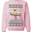 North Pole, Unisex Ugly Christmas Sweater Crewneck Sweatshirts