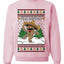 Feliz Navidad Dancing Gingerbread Man, Unisex Ugly Christmas Sweater, Crewneck Sweatshirts