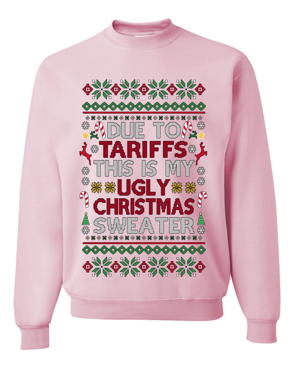 Due To Tariffs This Is My Ugly Christmas Sweater, Unisex Crewneck Sweatshirts
